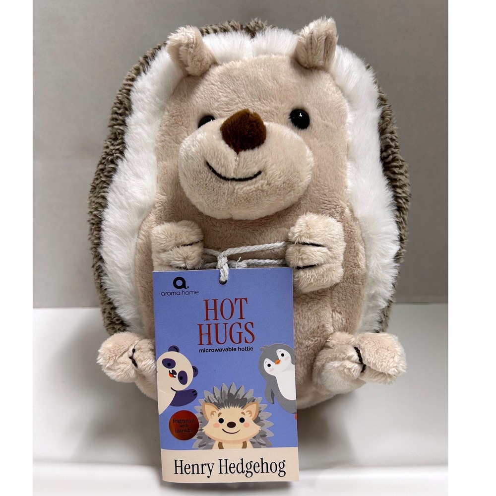 Aroma Home Hot Hugs Henry Hedgehog Microwavable Lavender Scented Plush AH0087HE-